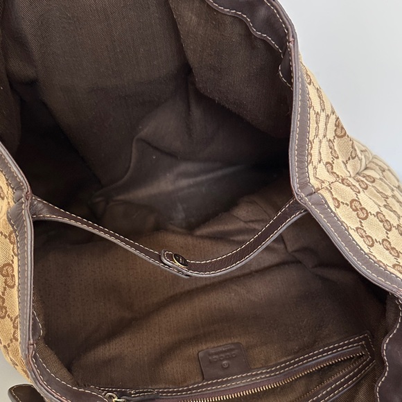 Gucci Beige and Brown Tote Authentic 100% - Picture 9 of 11